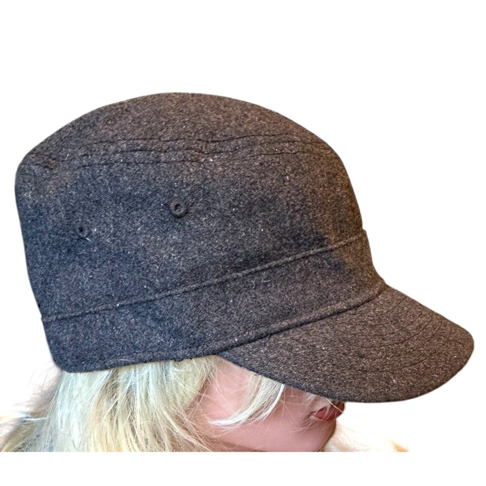 Gray Wool Blend Earthbound Trading Co Hat Cap classic Newsboy army anime